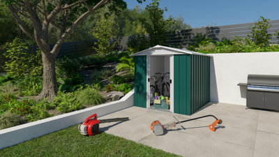 Yardmaster Emerald Deluxe Metal Shed 67Geyz