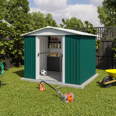 Yardmaster Emerald Deluxe Metal Shed 87Geyz