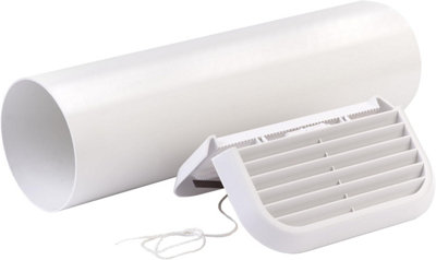 Xpelair Sswkws Simply Silent Square Contour Wall Kit For Extractor Fans - White