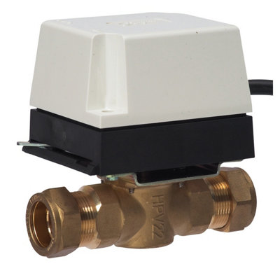 Danfoss Motorised Valve Hp22B Paddle Type 2 Port 22mm 087N664200 from B&Q