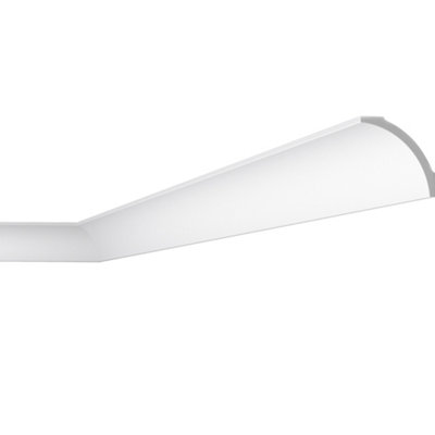 Pro Cove Traditional C-Shaped Polystyrene Coving (L)3M (W)127mm from B&Q