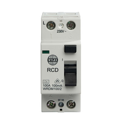 Wylex 100A 100Ma Dp Type A Rccb / Rcd from B&Q