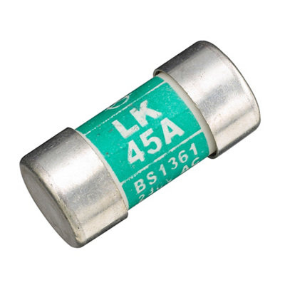 Wylex 45A Cartridge Fuses 230V from B&Q