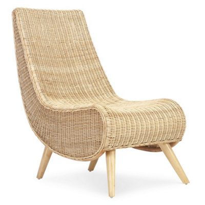 Desser Teardrop Natural Wicker Chair (H)91Cm X (W)54Cm X (D)81Cm from B&Q