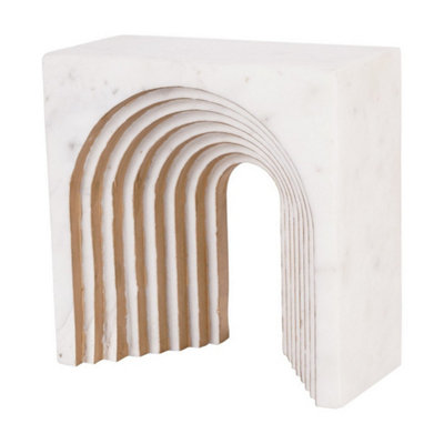 Buttercup Farm Genoa Decorative SculptureMarbleL8.5 X W18 X H18 CmWhite from B&Q