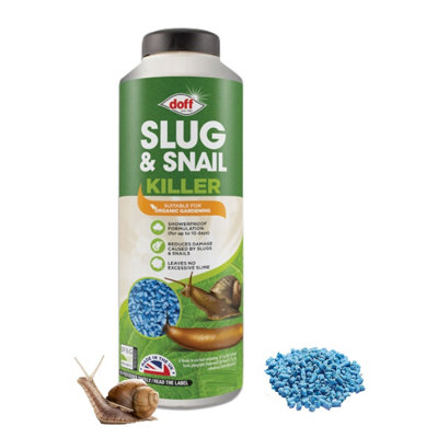 Doff Slug Snail Killer Pellets Ferric Phosphate Organic Slug Snail Control 920G from B&Q