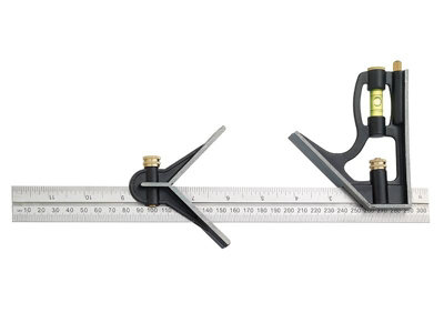 B&Q Black Fisher Fb225me Fb225me Combination Square 300Mm (12In) Fis225bp 12In