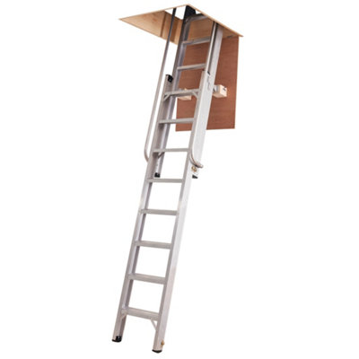 Werner Deluxe Aluminium Loft Ladder from B&Q