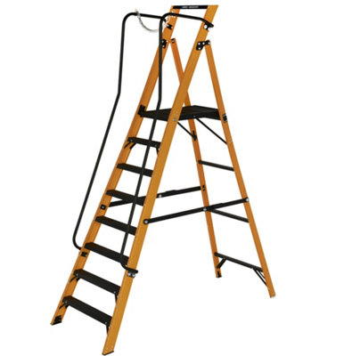 Werner Megastep Platform Ladder 8 Tread from B&Q