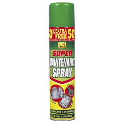 151 Super Maintenance Spray 300Ml Lubricates & Penetrates from B&Q