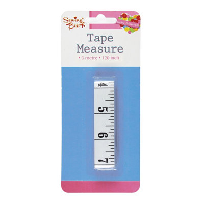 Coco Digital 120 Inch Soft Tape Measure Sewing Tailor Ruler Centimeter Scale 300Cm from B&Q