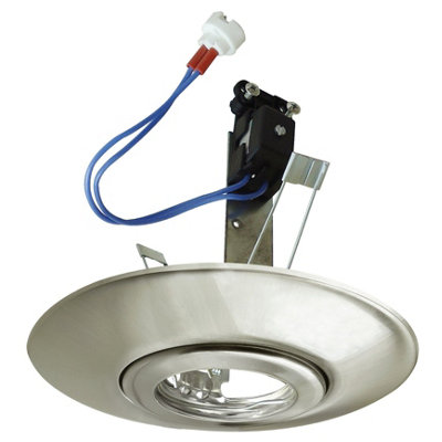 Eterna Cr80Sn Gu10 Downlight Converter Brushed Nickel from B&Q