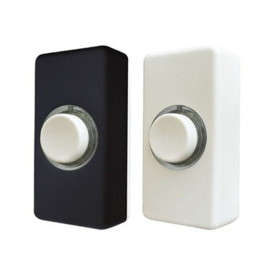 Eterna Bplwb Illuminated Wired Surface Mounted Bell Push from B&Q