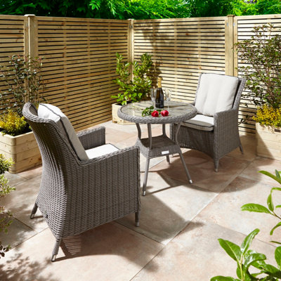Rowlinson Prestbury Bistro SetNatural Stone from B&Q