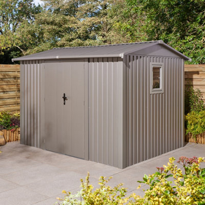Rowlinson Brentvale 10X8 Ft Apex Metal 2 Door Shed (Windowless) from B&Q