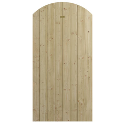 Rowlinson Tongue & Groove Arch Top Wooden Gate from B&Q