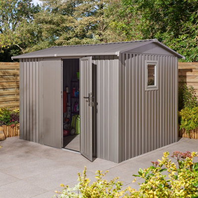 Rowlinson Brentvale 10X8 Premium Apex Metal Shed With Foundation Kit