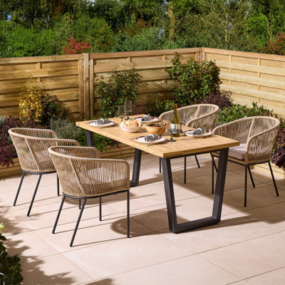 Rowlinson Oslo 4 Seat Dining Set from B&Q