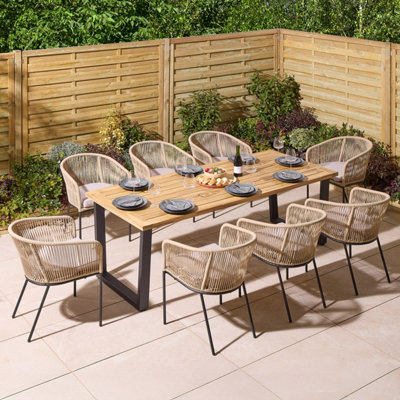 Rowlinson Oslo 8 Seat Dining Set from B&Q