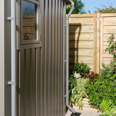 Rowlinson Brentvale Metal Shed Downpipe KitSet Of 4 from B&Q