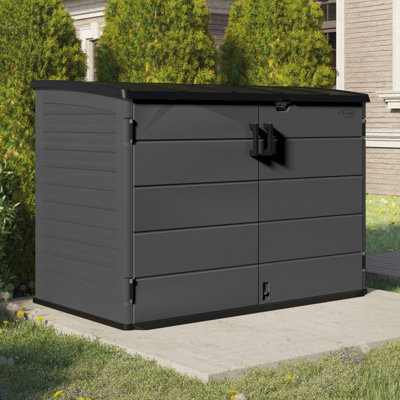 Suncast Moda Stow-Away Resin Garden StorageGrey from B&Q