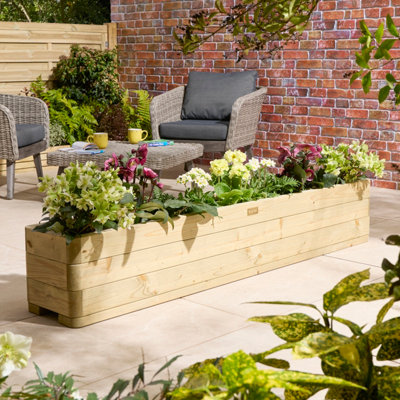 B&Q -  Marberry Trough Planter 1.8M