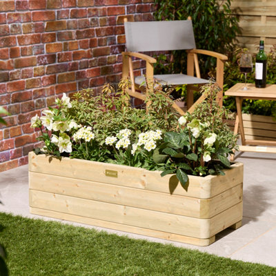 B&Q -  Marberry Rectangular Planter 1M