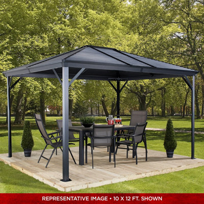 Rowlinson Sojag Ventura Gazebo 3M X 3M Dark Grey from B&Q