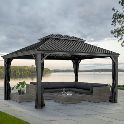 Rowlinson Sojag Messina Gazebo 3.7M X 4.9M from B&Q
