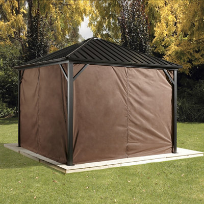 Rowlinson Curtains For Sojag Dakota Gazebo 3M X 3.7M from B&Q