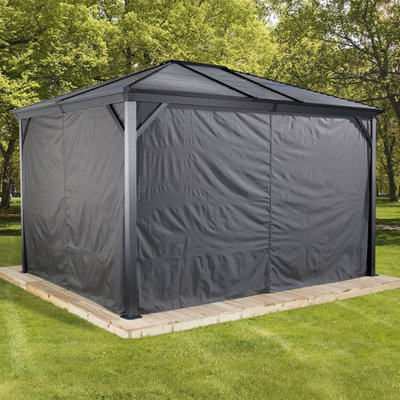 Rowlinson Curtains For Sojag Ventura / Ventura Ii Gazebo 3M X 3.7M from B&Q