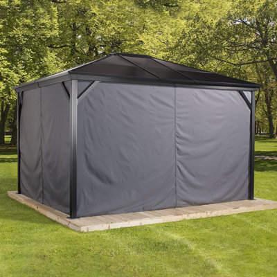 Rowlinson Curtains For Sojag Verona Gazebo 3M X 4.3M from B&Q