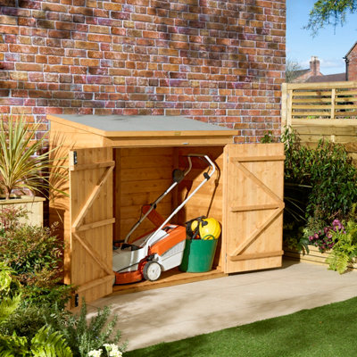 Rowlinson Wooden Shiplap Mower Store from B&Q