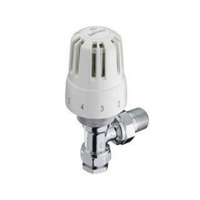 Pegler Belmont Angled Thermostatic Radiator Valve 15mm 686002 from B&Q