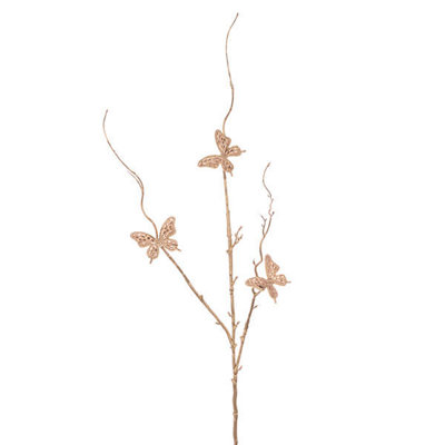 Floralsilk 84Cm Sparkle Butterfly Spray