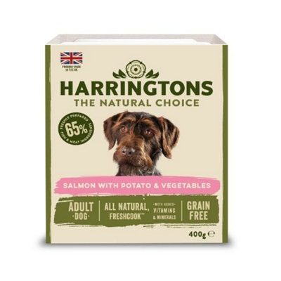 Harringtons Wet Salmon & Potato 400G X 8 from B&Q