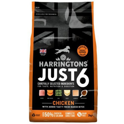 Harringtons Har Dog Just 6 Dry Chicken 2Kg from B&Q