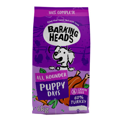 Barking Heads All Hounder Puppy Days Turkey 6Kg from B&Q