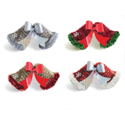 Tallon Single Christmas Bells Tinsel Decoration from B&Q