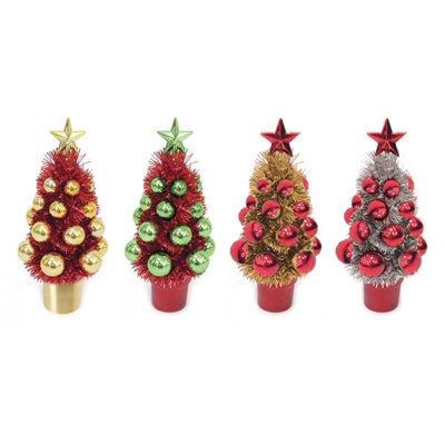 Tallon Single Tinsel And Bauble Christmas Tree Decoration from B&Q