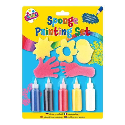 Artbox 10 Piece Sponge Painting Set Assorted Pack of 12 5455 TA05455 - Image 4