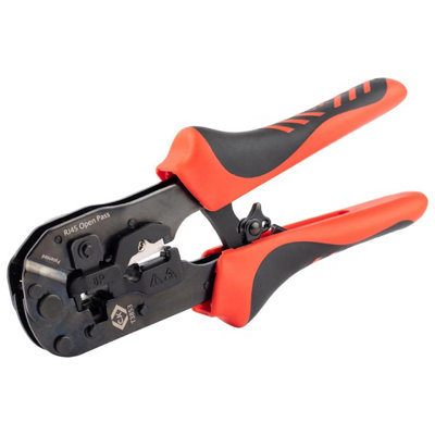 B&Q -  Ck T3853 Ratchet Pass Through Modular Crimper 8P Rj45