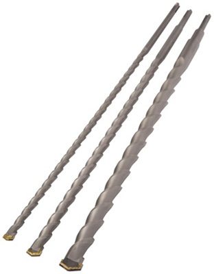 B&Q -  Ck Av08015 3 Piece 600mm Sds Drill Bit Set