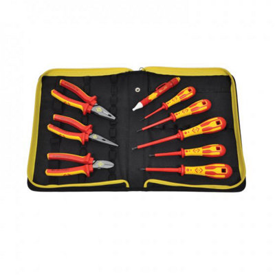 CK Tools Ck T5954 Electrician's Vde Pliers & Screwdrivers Kit from B&Q