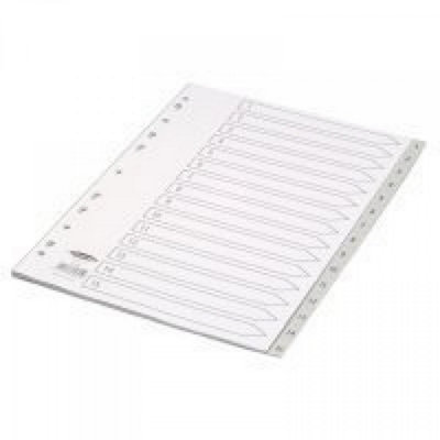 Concorde Concord Grey Index Polypropylene 120 Micron Europunched 1-15 A4 Ref 62605 from B&Q