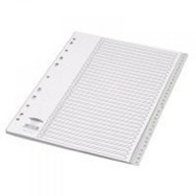 Concorde Concord Grey Index Polypropylene 120 Micron Europunched 1-31 A4 Ref 62805 from B&Q
