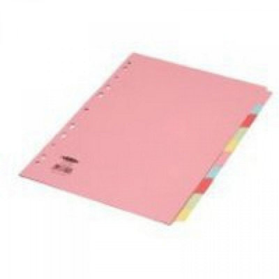 Concorde Concord Assorted A4 10 Part Divider from B&Q