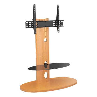 Avf Affinity Chepstow 93Cm Oval Pedestal Tv StandFor Tvs 32-65"Oak from B&Q
