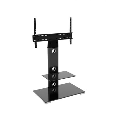 Avf Lesina 70Cm Pedestal Tv StandFor Tvs 32-65"Black from B&Q