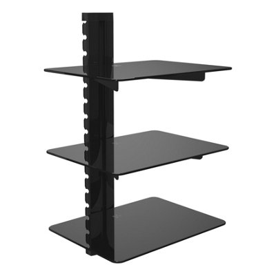 Avf Av Triple Accessory ShelvingBlack from B&Q